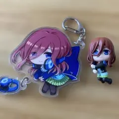 五等分の花嫁 中野 三玖 アクリルキーホルダー ケーブルマスコット 中古