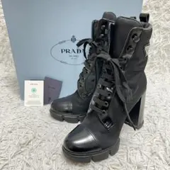 極美品 PRADA ショートブーツ 三角プレート RE-NYLONのサムネイル