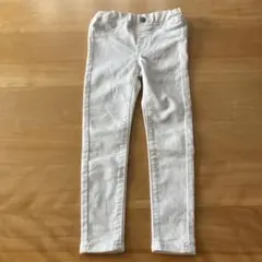 GU ホワイト スキニーパンツ 110cm