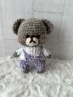 セール中⭐︎あみぐるみ　サロペットクマちゃん