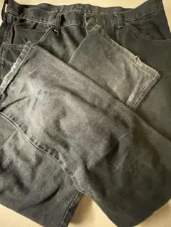 ブラックデニムパンツ スリムフィット