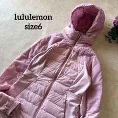 NO.7-208lululemonダウンジャケット　フード　ピンクsize6のサムネイル