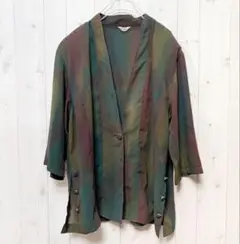 Vintage used 80s 70年代　着物　レトロ　シャツ　ジャケット