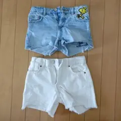 ZARA デニム ショートパンツ 2点セット 116cm