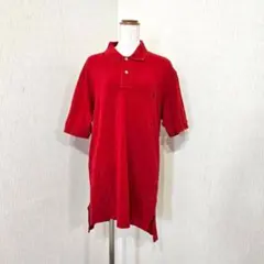 Polo ラルフローレン 半袖ポロシャツ 赤 綿100%（メンズL）