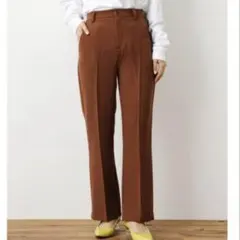 茶色パンツレディース