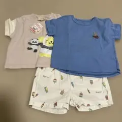 アプレレクール GUベビー ショートパンツ Tシャツ 3点セット