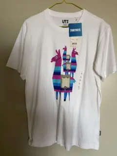 新品 UNIQLO UT FORTNITE フォートナイトTシャツ ホワイト Lのサムネイル