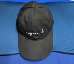 アニエスベー刺繍ロゴキャップ