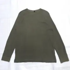 UNIQLO ユニクロ y2k ワッフル ヘンリーネック Tシャツ L ロンT