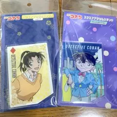 2点セット　名探偵コナン スクエアアクリルスタンド 江戸川コナン　遠山和葉