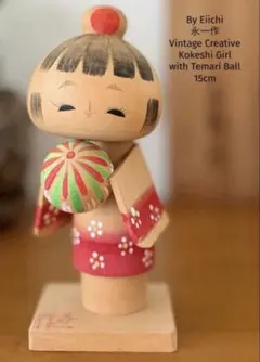 Retro Minori美徳 作 創作こけし 13.5cm.185g創作こけし - メルカリ