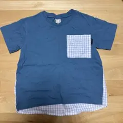 プティマイン　ギンガムポケット半袖Tシャツのサムネイル