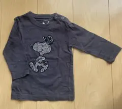スヌーピー PEANUTS 長袖Tシャツ ロンT 80cm