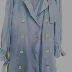 ROPE グレー ダブルブレスト トレンチコート