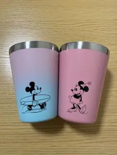 ミッキー＆ミニー ステンレスカップ 2個セット