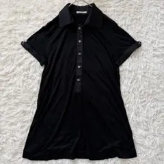 JUDY COLLECTION　レーヨン半袖チュニックポロシャツ38◆A2291のサムネイル