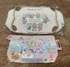 【新品】ディズニー　ダッフィフレンズランチケース＊ダッフィーフレンズポーチ