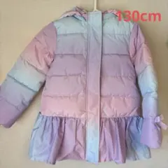 美品　エニィファム　anyFAM 130cm 中綿リボンコート