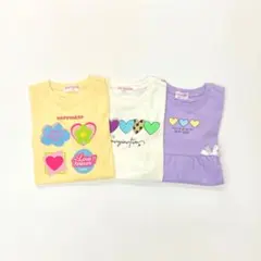 子供服 女の子 130cm 長袖 Tシャツ まとめ売り 新品 YFN11-3