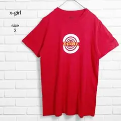 エックスガール Tシャツ 半袖 ロゴ 赤 M ストリート 夏 原宿系 y2kのサムネイル