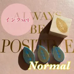 ウェディングツリー　葉っぱスタンプ　ノーマル　4個セット　インクセット
