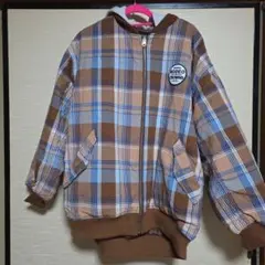 RODEO CROWNS チェック柄ダウンジャケットのサムネイル