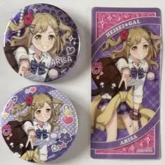 バンドリ 平成ギャル 缶バッジ しおり 有咲