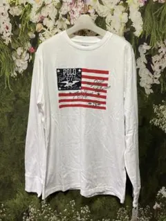 POLO RALPH LAUREN 長袖カットソー　ホワイト　L/G(14-16