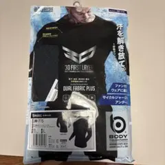 BODY TOUGHNESS JW-715 クルーネックシャツ L ブラック