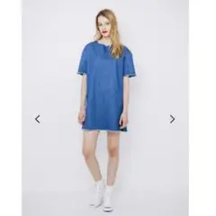 【試着のみ】完売！jouetie カットオフデニム ワンピース