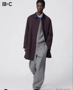 UNIQLO C スウェットワイドパンツ　丈長め　グレー