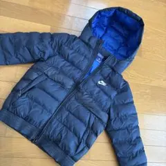 ナイキ　厚めダウンジャケット　130-140 ネイビー