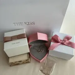 THE KISS ハート型ディズニー（ミニー）ネックレス　　ペア　ローズゴールドのサムネイル