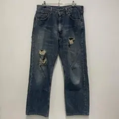 90s Levi's 503 J38ダメージ ストレート デニムパンツ