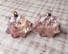 ドライフラワー　春　めんだこ　チャーム　キーホルダー　アクセサリー(2個セット)