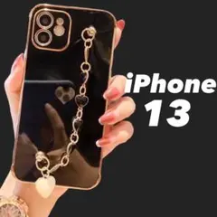 ★iPhone13★ iPhoneケース ブラック 韓国 大人気 送料無料