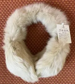 値下げ！残1点　ラビットファー本格的な寒さ！ふわふわオールファー イヤーマフラー