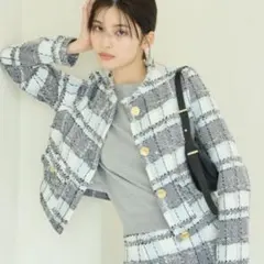 SNIDEL ミドルツイードジャケット