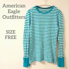 ロンＴ American Eagle Outfitters 長袖 Tシャツ 水色