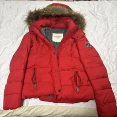Abercrombie & Fitch レッドダウンジャケット M