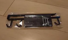 Tower 戸棚下キッチンツールフック ブラックのサムネイル