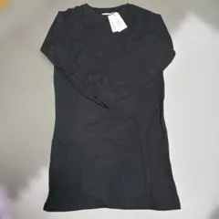 アングリット 長袖　ロンT ハニカムカットワンピース　黒