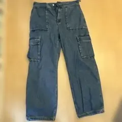 MICHIxSLY デニムブルー カーゴパンツ 165/66A