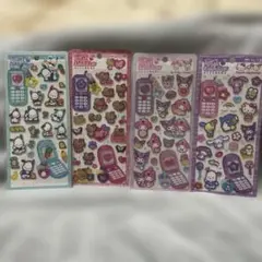 平成はっぴーフォン　サンリオ　ステッカー 4枚セット