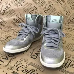 F3602 NIKE ナイキ スニーカー サイズ24 グレー×グリーン