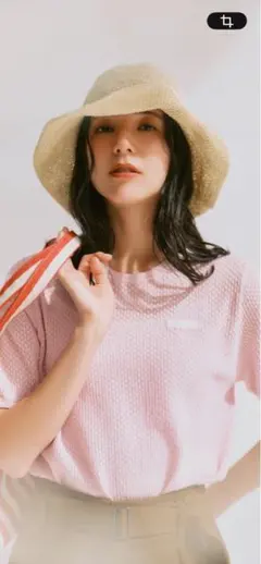 Mila Owen 半袖 ニット ピンク
