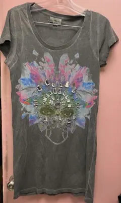 ディーゼル　ヴィンテージ　グレービジュー付きTシャツ　ワンピース　Y2Kのサムネイル