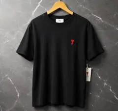 新品 AMI PARIS アミパリス ビッグハートロゴ Tシャツ XL 黒 - メルカリ