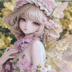 ⑧在庫処分品　未使用　可愛い女の子パネル生地8枚